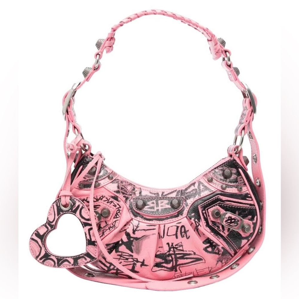 Balenciaga‎ Le Cagole XS Graffiti Shoulder Bag